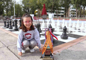 Andréa campeona de ajedrez