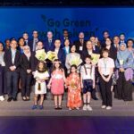 Grupo de conferencistas durante la presentacón de la campaña verde por Taiwan