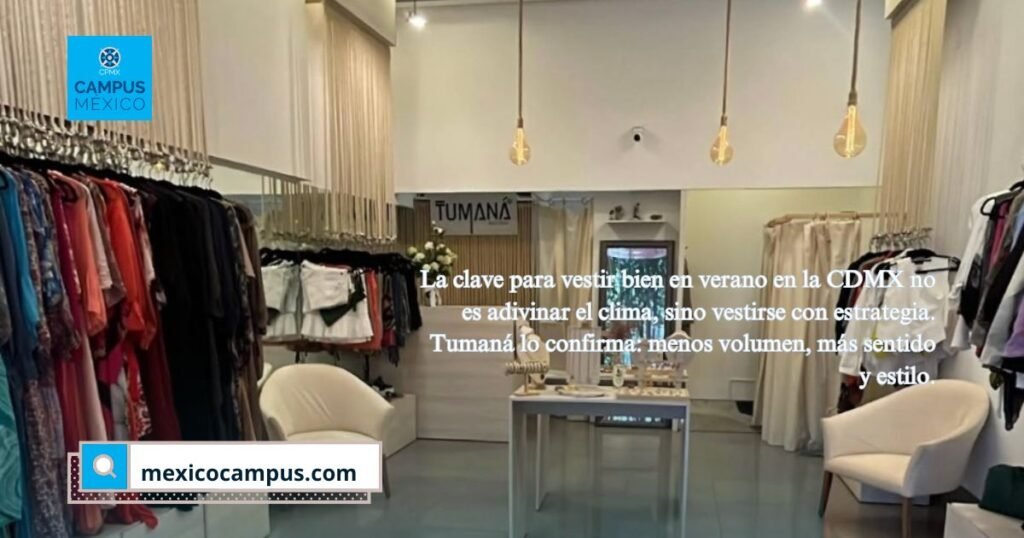 Vestirse en verano en la CDMX: elegancia que sobrevive a la lluvia y al sol