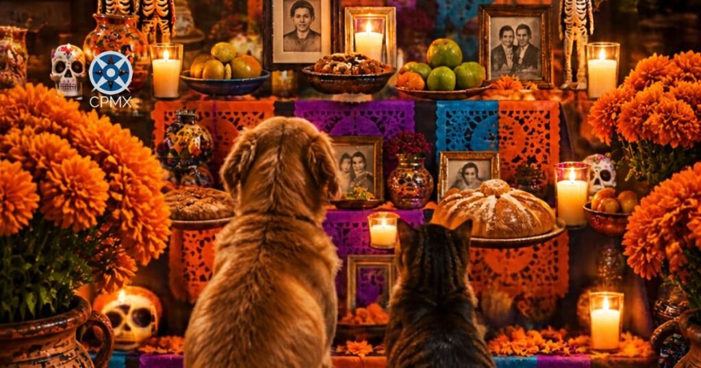 El cempasúchil, las veladoras y hasta el pan de muerto pueden representar riesgos para nuestras mascotas.
